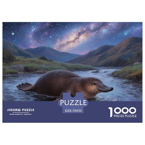Platypus Puzzles 1000 Teile Schwer Puzzle Spielzeug Pädagogisches Spiel Impossible Herausforderung Spielzeug Für Erwachsene Kinder 70x50cm/1000pcs von CRKATXU