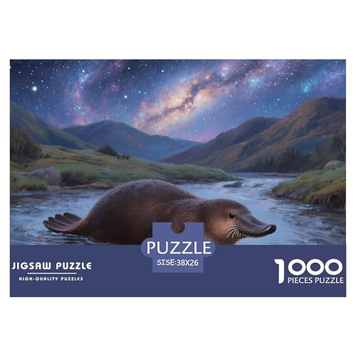 Platypus Puzzles 1000 Teile Schwer Puzzle Spielzeug Pädagogisches Spiel Impossible Herausforderung Spielzeug Für Erwachsene Und Kinder in Bewährter 38x26cm/1000pcs von CRKATXU