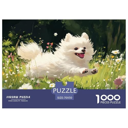 Pommern Puzzle 1000 Teile Schwer Puzzle Spielzeug Lernspiel Impossible Herausforderung Spielzeug Für Erwachsene Und Kinder in Bewährter 70x50cm/1000pcs von CRKATXU