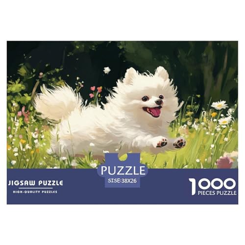 Pommern Puzzle 1000 Teile Schwer Puzzle Spielzeug Pädagogisches Spiel Impossible Herausforderungsspielzeug Für Erwachsene Kinder 38x26cm/1000pcs von CRKATXU