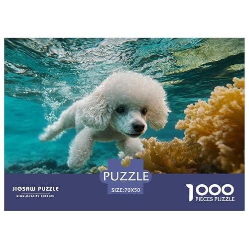 Poodle Puzzle 1000 Teile Schwer Puzzle Spielzeug Lernspiel Impossible Herausforderungsspielzeug Für Erwachsene Und Kinder Ab 14 Jahren 70x50cm/1000pcs Poodle Puzzle 1000 Teile Schwer Puzzle Spielzeug Lernspiel Impossible Herausforderungsspielzeug Für Erwachsene Und Kinder Ab 14 Jahren 70x50cm/1000pcs von CRKATXU