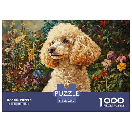 Poodle Puzzle 1000-teilige Schwer Puzzle Spielzeug Pädagogisches Spiel Impossible Herausforderungsspielzeug Für Erwachsene Kinder 70x50cm/1000pcs Poodle Puzzle 1000-teilige Schwer Puzzle Spielzeug Pädagogisches Spiel Impossible Herausforderungsspielzeug Für Erwachsene Kinder 70x50cm/1000pcs von CRKATXU