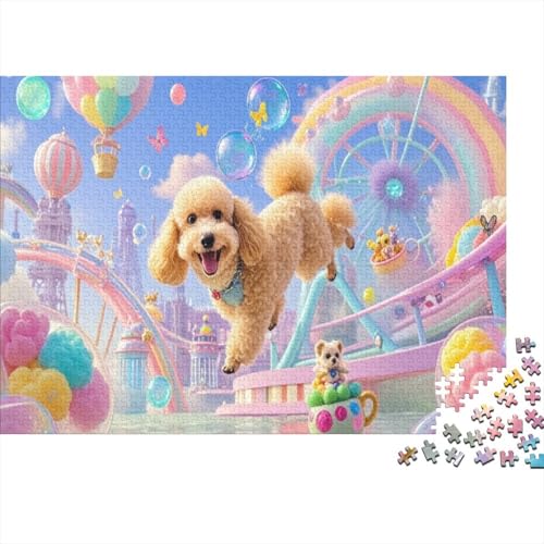 Pudel 1000 Teile Für Erwachsene Ab 14 Jahren Curly Fur Tail-Wagging Interaction Jigsaws Puzzles Puzzles Für Pudel 1000 Teile Für Erwachsene Ab 14 Jahren Curly Fur Tail-Wagging Interaction Jigsaws Puzzles Puzzles Für von CRKATXU