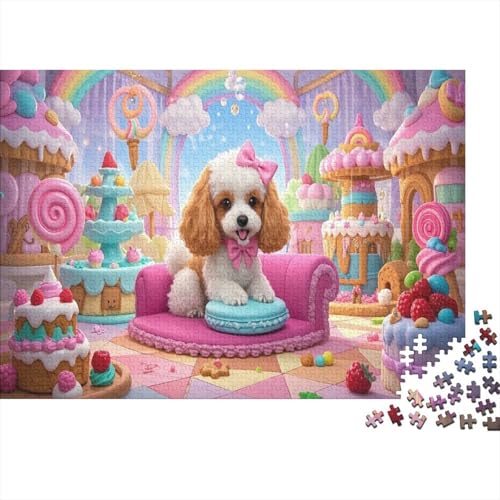 Pudel 1000 Teile Puzzle Für Für Erwachsene Und Kinder Ab 14 Jahren Curly Fur Tail-Wagging Interaction Jigsaw Pudel 1000 Teile Puzzle Für Für Erwachsene Und Kinder Ab 14 Jahren Curly Fur Tail-Wagging Interaction Jigsaw von CRKATXU