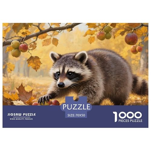 Raccoon Puzzle 1000 Teile Schwer Puzzle Spielzeug Pädagogisches Spiel Impossible Herausforderung Spielzeug Für Erwachsene Kinder 70x50cm/1000pcs Raccoon Puzzle 1000 Teile Schwer Puzzle Spielzeug Pädagogisches Spiel Impossible Herausforderung Spielzeug Für Erwachsene Kinder 70x50cm/1000pcs von CRKATXU