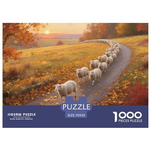 Schafe Puzzle 1000-teilige Schwer Puzzle Spielzeug Pädagogisches Spiel Impossible Herausforderungsspielzeug Für Erwachsene Kinder 70x50cm/1000pcs Schafe Puzzle 1000-teilige Schwer Puzzle Spielzeug Pädagogisches Spiel Impossible Herausforderungsspielzeug Für Erwachsene Kinder 70x50cm/1000pcs von CRKATXU