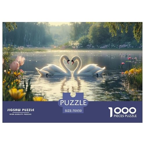 Schwan Puzzle 1000 Teile Schwer Puzzle Spielzeug Pädagogisches Spiel Impossible Herausforderungsspielzeug Für Erwachsene Und Kinder Ab 12 Jahren 70x50cm/1000pcs Schwan Puzzle 1000 Teile Schwer Puzzle Spielzeug Pädagogisches Spiel Impossible Herausforderungsspielzeug Für Erwachsene Und Kinder Ab 12 Jahren 70x50cm/1000pcs von CRKATXU