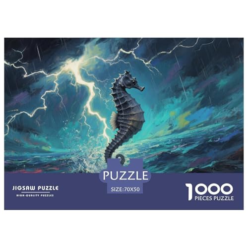 Seepferd Puzzle 1000 Teile Schwer Puzzle Spielzeug Lernspiel Impossible Herausforderungsspielzeug Für Erwachsene Und Kinder Ab 14 Jahren 70x50cm/1000pcs Seepferd Puzzle 1000 Teile Schwer Puzzle Spielzeug Lernspiel Impossible Herausforderungsspielzeug Für Erwachsene Und Kinder Ab 14 Jahren 70x50cm/1000pcs von CRKATXU