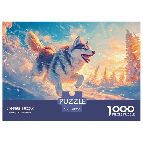 Sibirischer Husky Puzzle 1000-teilige Schwer Puzzle Spielzeug Pädagogisches Spiel Impossible Herausforderungsspielzeug Für Erwachsene Kinder 70x50cm/1000pcs Sibirischer Husky Puzzle 1000-teilige Schwer Puzzle Spielzeug Pädagogisches Spiel Impossible Herausforderungsspielzeug Für Erwachsene Kinder 70x50cm/1000pcs von CRKATXU