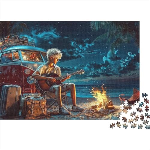 Strand Puzzles 1000 Teile Schwer Puzzle Spielzeug Pädagogisches Spiel Impossible Herausforderungsspielzeug Für Erwachsene Und Kinder Ab 14 Jahren 1000pcs (75x50cm) von CRKATXU