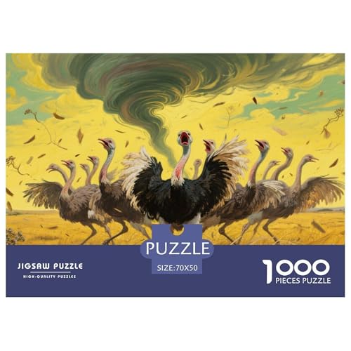Strauß Puzzles 1000 Teile Schwer Puzzle Spielzeug Lernspiel Impossible Herausforderungsspielzeug Für Erwachsene Und Kinder Ab 12 Jahren 70x50cm/1000pcs Strauß Puzzles 1000 Teile Schwer Puzzle Spielzeug Lernspiel Impossible Herausforderungsspielzeug Für Erwachsene Und Kinder Ab 12 Jahren 70x50cm/1000pcs von CRKATXU