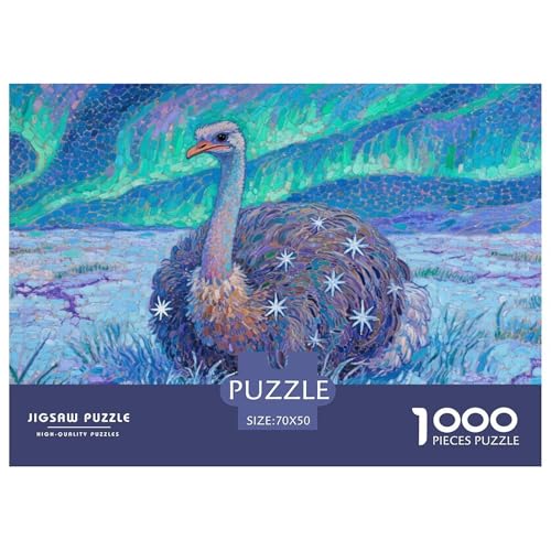 Strauß Puzzles 1000 Teile Schwer Puzzle Spielzeug Lernspiel Impossible Herausforderungsspielzeug Für Erwachsene Und Kinder Ab 12 Jahren 70x50cm/1000pcs Strauß Puzzles 1000 Teile Schwer Puzzle Spielzeug Lernspiel Impossible Herausforderungsspielzeug Für Erwachsene Und Kinder Ab 12 Jahren 70x50cm/1000pcs von CRKATXU