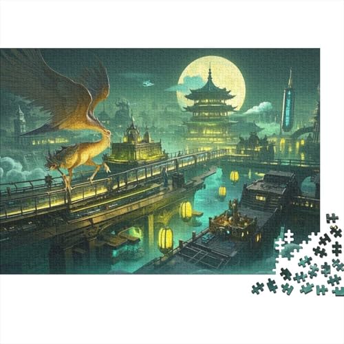 Technologiestadt Puzzle 1000 Teile Schwer Puzzle Spielzeug Lernspiel Impossible Herausforderung Spielzeug Für Erwachsene Und Kinder in Bewährter 1000pcs (75x50cm) von CRKATXU