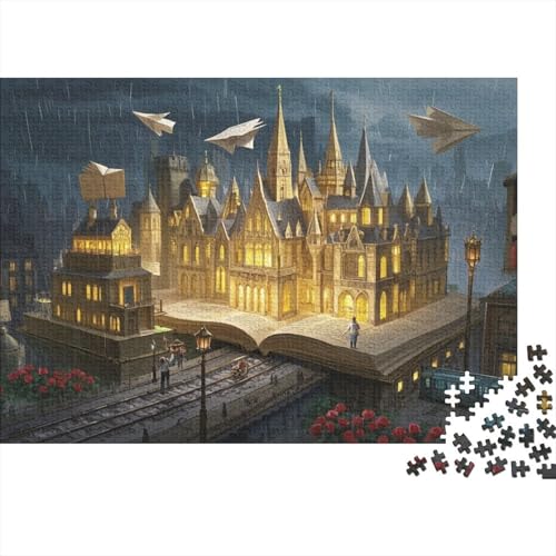 Technologiestadt Puzzle 1000-teilige Schwer Puzzle Spielzeug Pädagogisches Spiel Impossible Herausforderung Spielzeug Für Erwachsene Und Kinder Ab 14 Jahren 1000pcs (75x50cm) von CRKATXU
