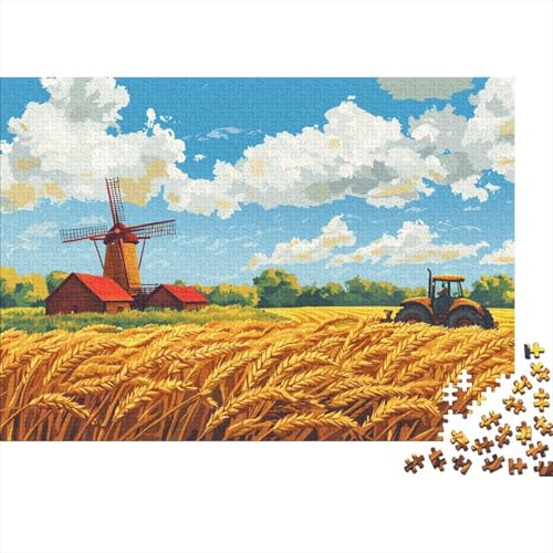 Traktor Puzzle 1000 Teile Schwer Puzzle Spielzeug Pädagogisches Spiel Impossible Herausforderungsspielzeug Für Erwachsene Und Kinder Ab 14 Jahren 1000pcs (75x50cm) von CRKATXU