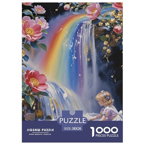 Vergoldete Puzzle Puzzle für Erwachsene Kinder. 1000 Teile Chinoiserie-Tolle Geschenke Herausforderungsspielpädagogisches Spiel Home Decor für Erwachsene & Kinder ab 14 Jahren 38x26cm/1000pcs von CRKATXU