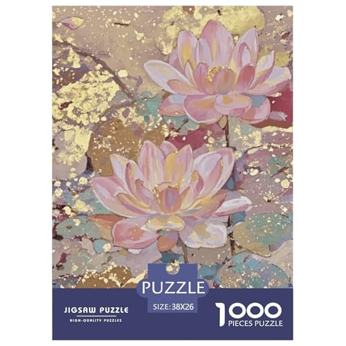 Vergoldete Puzzle Puzzle für Erwachsene Kinder. 1000 Teile Chinoiserie-Tolle Geschenke Herausforderungsspielpädagogisches Spiel Home Decor für pädagogische Spielgeschenke 38x26cm/1000pcs von CRKATXU