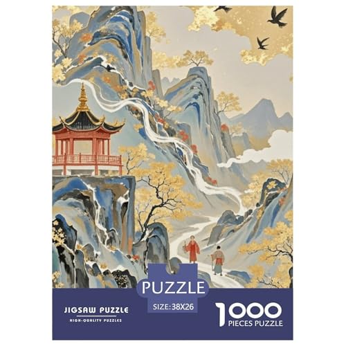 Vergoldete Puzzle Puzzle für Erwachsene Kinder. 1000 Teile Chinoiserie-Unmögliches Herausforderungsspielpädagogisches Spiel Home Decor für Erwachsene & Kinder ab 14 Jahren 38x26cm/1000pcs Vergoldete Puzzle Puzzle für Erwachsene Kinder. 1000 Teile Chinoiserie-Unmögliches Herausforderungsspielpädagogisches Spiel Home Decor für Erwachsene & Kinder ab 14 Jahren 38x26cm/1000pcs von CRKATXU