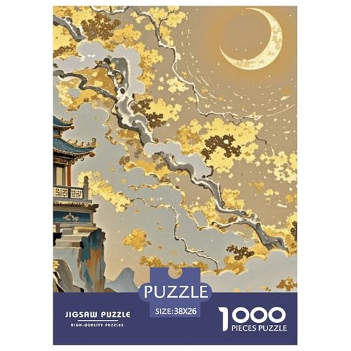 Vergoldete Puzzle Puzzle für Erwachsene Kinder. 1000 Teile Chinoiserie-Unmögliches Herausforderungsspielpädagogisches Spiel Home Decor für pädagogische Spielgeschenke 38x26cm/1000pcs Vergoldete Puzzle Puzzle für Erwachsene Kinder. 1000 Teile Chinoiserie-Unmögliches Herausforderungsspielpädagogisches Spiel Home Decor für pädagogische Spielgeschenke 38x26cm/1000pcs von CRKATXU