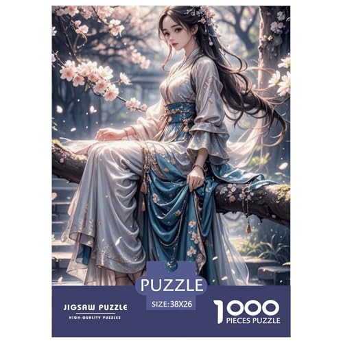 Vergoldete Puzzle Puzzle für Erwachsene Kinder. 1000 Teile Chinoiserie-Wundersames Herausforderungsspielpädagogisches Spiel Home Decor für pädagogische Spielgeschenke 38x26cm/1000pcs von CRKATXU