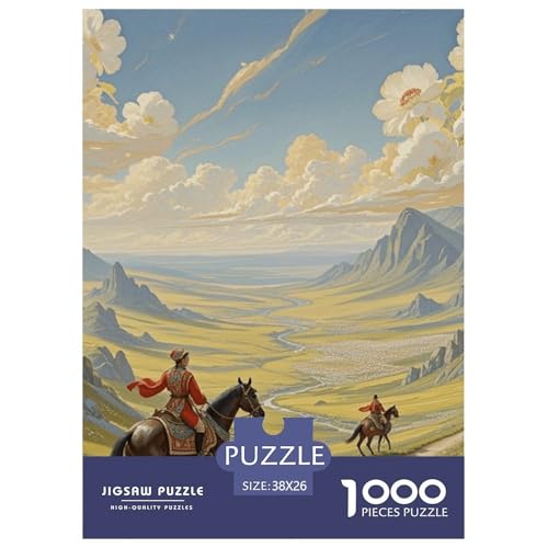 Vergoldete Puzzle Puzzle für Erwachsene Kinder. 1000-teiliges Chinoiserie-Tolle Geschenke Herausforderungsspielpädagogisches Spiel Home Decor für pädagogische Spielgeschenke 38x26cm/1000pcs von CRKATXU