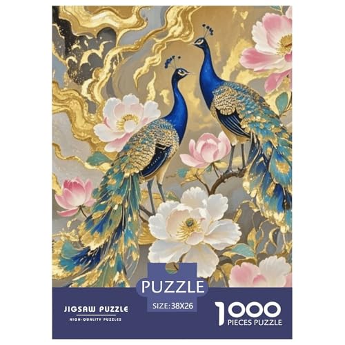 Vergoldetes Puzzle Puzzle für Erwachsene Kinder. 1000 Teile Chinoiserie-Tolle Geschenke Herausforderungsspielpädagogisches Spiel Home Decor für pädagogische Spielgeschenke 38x26cm/1000pcs von CRKATXU