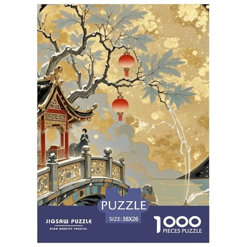 Vergoldetes Puzzle Puzzle für Erwachsene Kinder. 1000 Teile Chinoiserie-Wundersames Herausforderungsspielpädagogisches Spiel Home Decor für Erwachsene & Kinder ab 14 Jahren 38x26cm/1000pcs Vergoldetes Puzzle Puzzle für Erwachsene Kinder. 1000 Teile Chinoiserie-Wundersames Herausforderungsspielpädagogisches Spiel Home Decor für Erwachsene & Kinder ab 14 Jahren 38x26cm/1000pcs von CRKATXU