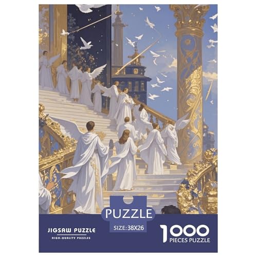 Vergoldetes Puzzle Puzzle für Erwachsene Kinder. 1000-teiliges Chinoiserie-Wundersames Herausforderungsspielpädagogisches Spiel Home Decor für pädagogische Spielgeschenke 38x26cm/1000pcs von CRKATXU