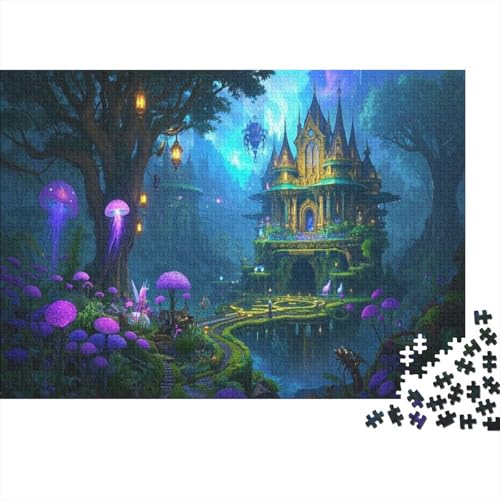 Wälder und grüne Pflanzen 1000 Teile Puzzle Für Für Erwachsene Ab 14 Jahren Towering Trees Cute Style Backlit S von CRKATXU