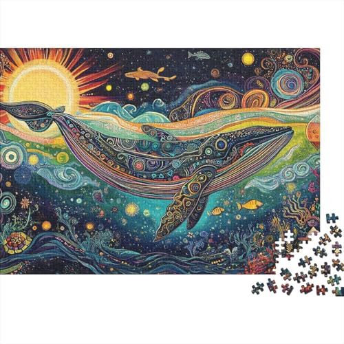 Wal Puzzle 1000-teilige Schwer Puzzle Spielzeug Pädagogisches Spiel Impossible Herausforderungsspielzeug Für Erwachsene Und Kinder in Bewährter 1000pcs (75x50cm) von CRKATXU