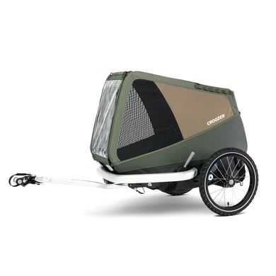 CROOZER Hundefahrradanhänger Dog Enna Moss green CROOZER Hundefahrradanhänger Dog Enna Moss green von CROOZER