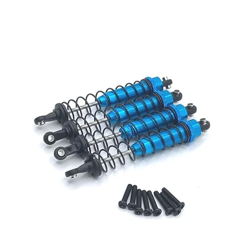 12402a Shock Shock OiMetal Öl Gefüllt Vorne und Hinten Stoßdämpfer Dämpfer for Wltoys 12402-A A323 12409 1/12 RC Auto upgrade Teile (Color : Blue) von CRUMPS