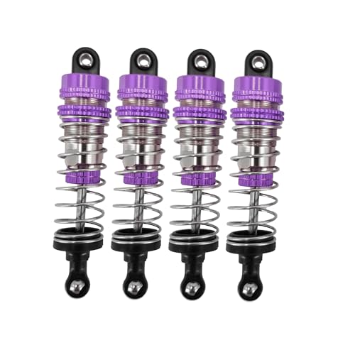 M JX Hyper Go 74 mm Upgrade Metallstoßdämpfer Ersatzteile for H16H, H16E, H16P, 16207, 16208, 16209, 16210 (Color : Violet) von CRUMPS