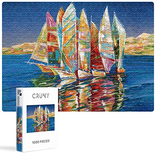 CRUNY Puzzle 1000 Teile Erwachsener kniffel Spaß für die ganze Familie - Abwechslungsreiche 1000 Puzzleteilige Motive für jeden Geschmack, Puzzle Erwachsene, Puzzel 1000 + Teile - Hochsee CRUNY Puzzle 1000 Teile Erwachsener kniffel Spaß für die ganze Familie - Abwechslungsreiche 1000 Puzzleteilige Motive für jeden Geschmack, Puzzle Erwachsene, Puzzel 1000 + Teile - Hochsee von CRUNY