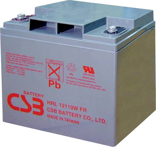 CSB Battery HRL 12110W high-rate longlife HRL12110W-FR Bleiakku 12V 28Ah Blei-Vlies (AGM) (B x H x T von CSB Battery