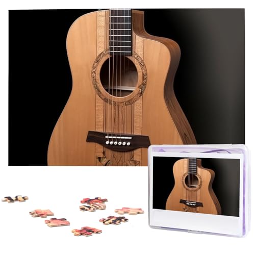 1000-teiliges Puzzle für Erwachsene und Familien, herausforderndes Puzzle für Spieleabende, Holzgitarrenbilder, personalisierbar, Holzpuzzleteile, 74,9 x 50 cm 1000-teiliges Puzzle für Erwachsene und Familien, herausforderndes Puzzle für Spieleabende, Holzgitarrenbilder, personalisierbar, Holzpuzzleteile, 74,9 x 50 cm von CSGJMYGS