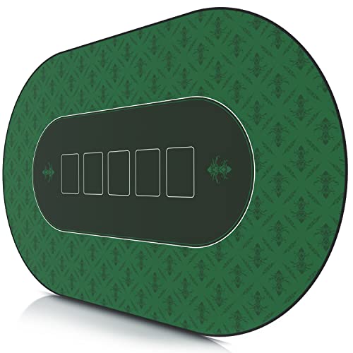 CSL - XXL Deluxe Pokermatte 1000x600mm - XXL Poker Unterlage Pokertisch mit Motiv - Tischunterlage Large Size - Pokertischauflage Green von CSL-Computer