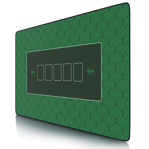 CSL - XXL Deluxe Pokerrmatte 1000x600mm - XXL Poker Unterlage Pokertisch mit Motiv - Tischunterlage Large Size - Pokertischauflage Green von CSL-Computer