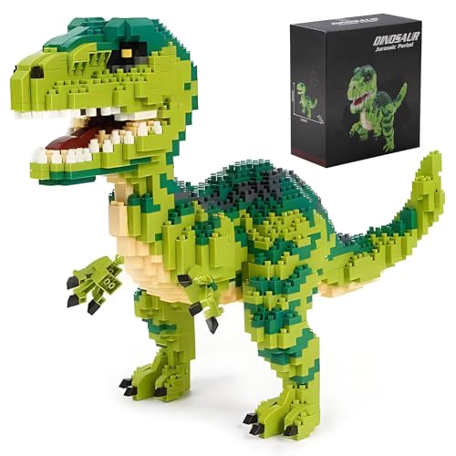 CSNRHG Dinosaurier Tyrannosaurus Rex Bausteine Velociraptor Modell Dekor Micro Mini Blöcke Spielzeug Geburtstag für Alter 6+ Kinder Erwachsene Teens 1457 Stücke CSNRHG Dinosaurier Tyrannosaurus Rex Bausteine Velociraptor Modell Dekor Micro Mini Blöcke Spielzeug Geburtstag für Alter 6+ Kinder Erwachsene Teens 1457 Stücke von CSNRHG
