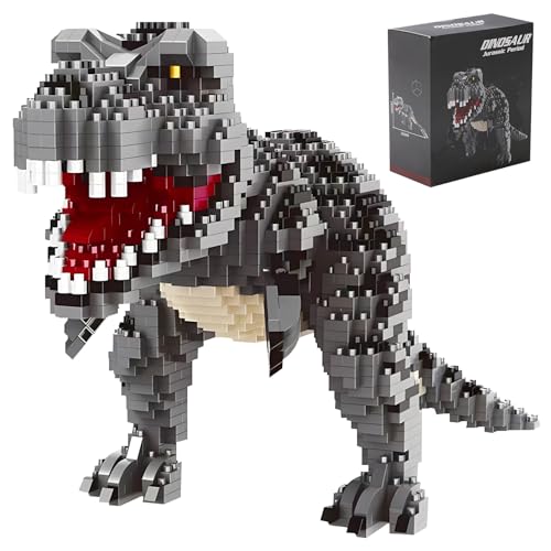 CSNRHG Dinosaurier Tyrannosaurus Rex Modell Dekor Micro Mini Blöcke Velociraptor Bausteine Spielzeug Geburtstag oder Urlaub Geschenke für Alter 6+ Kinder Erwachsene Teens 1530 Stücke CSNRHG Dinosaurier Tyrannosaurus Rex Modell Dekor Micro Mini Blöcke Velociraptor Bausteine Spielzeug Geburtstag oder Urlaub Geschenke für Alter 6+ Kinder Erwachsene Teens 1530 Stücke von CSNRHG