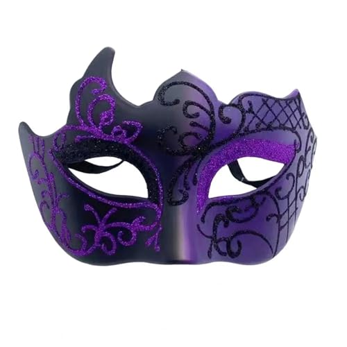 CSSHNL Maskenball-Maske for Damen und Herren, Vintage-Stil, Kunststoff, for Party, Bar, Tanzen, Nachtclub, halbe Gesichtsbedeckung, sexy Augenmasken for Festivals Maskerade Maske (Size : Black) von CSSHNL