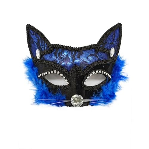 CSSHNL Maskerade-Maske, sexy schwarze Katze, Spitzenmaske, Kostüm, Weihnachten, Halloween, Kostümparty for Mädchen und Frauen Maskerade Maske (Size : Black) von CSSHNL
