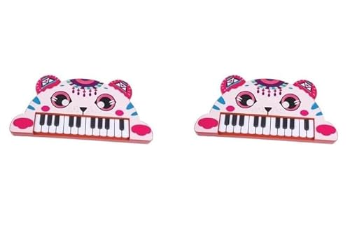 Klavier, Kinder Keyboard Musikinstrument mit Mikrofon (2 Set (Katze)) von CSXMONEY