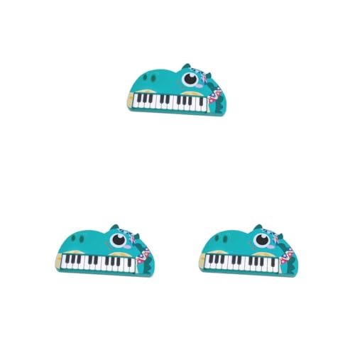 Klavier, Kinder Keyboard Musikinstrument mit Mikrofon (3 Set (Dinosaurier)) von CSXMONEY