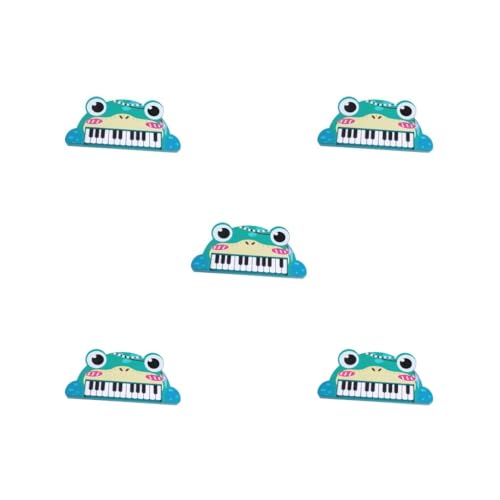 Klavier, Kinder Keyboard Musikinstrument mit Mikrofon (5 Set (Frosch)) von CSXMONEY