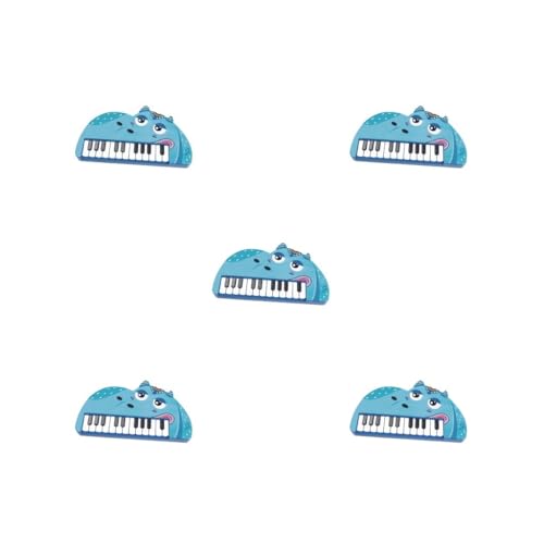 Klavier, Kinder Keyboard Musikinstrument mit Mikrofon (5 Set (Hippo)) von CSXMONEY