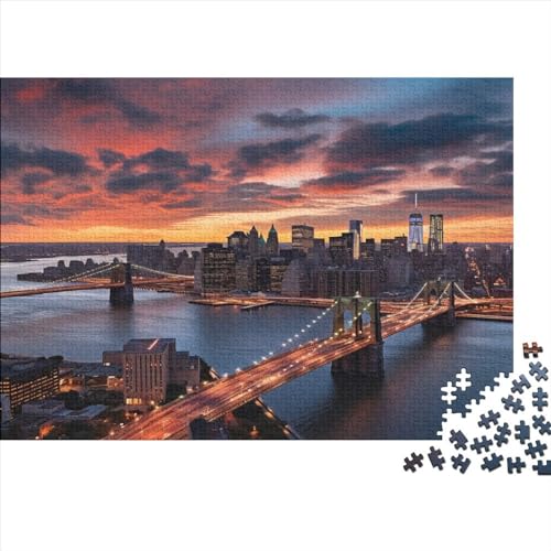 City Night View 1000pcs (75x50cm) Puzzle Für Erwachsene Stadtblick Geschicklichkeitsspiel-Rätsel von CTAMM