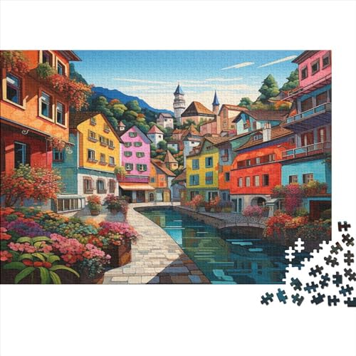 Coffee Street Puzzles 300pcs (40x28cm) Für Erwachsene Straßenszene Puzzle Lernspiele Heimdekorationspuzzle von CTAMM