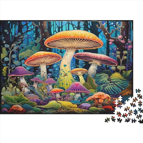 DIY Puzzles 1000pcs (75x50cm) Für Erwachsene Mushroom House Puzzles Für Erwachsene Puzzle-Lernspiele Pilz von CTAMM