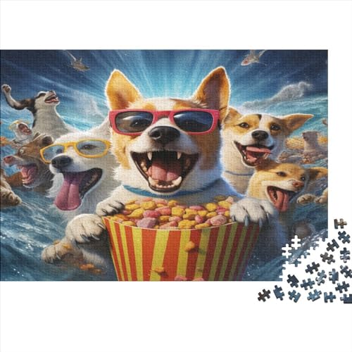 DIY Puzzles 300pcs (40x28cm) Für Erwachsene Dog Water Park Puzzles Für Erwachsene Puzzle-Lernspiele Hundemuster von CTAMM